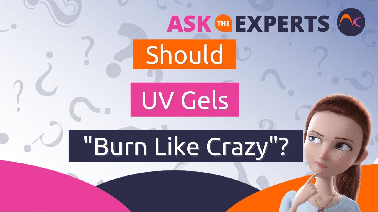 UV gel polish burns like crazy