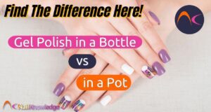 Find the difference here: gel polish in a bottle vs in a pot
